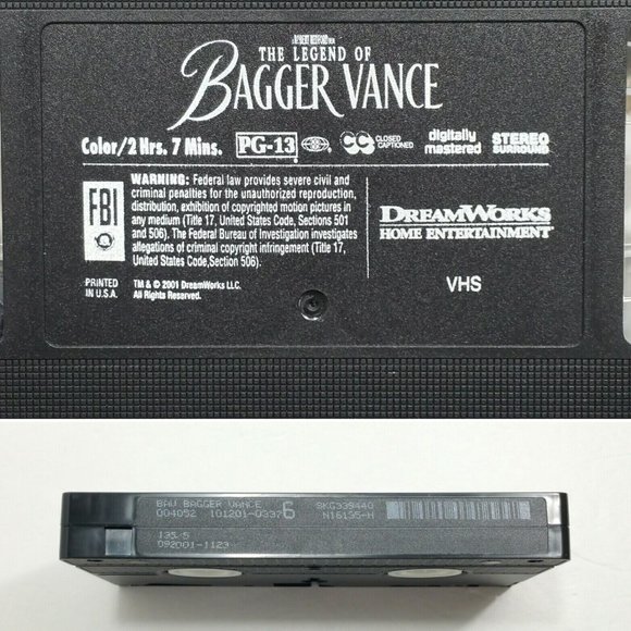 The Legend of Bagger Vance (VHS, 2001) 4776E1M - Picture 9 of 9